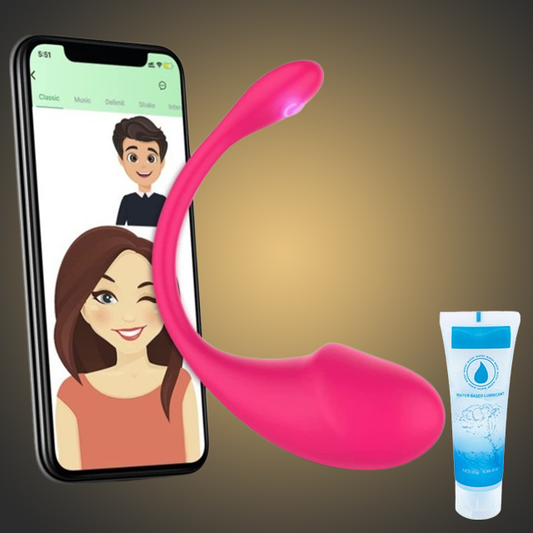 Ou Vibrator cu Control prin App – Masturbator Feminin, Waterproof + Gel Lubrifiant 25ml