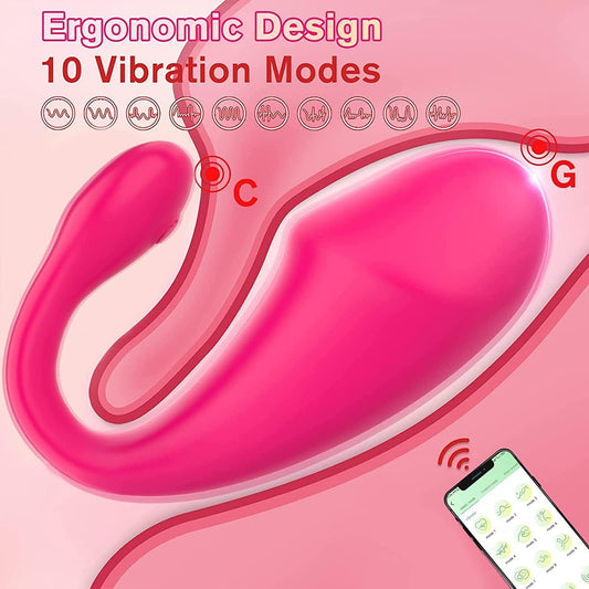 Ou Vibrator cu Control prin App – Masturbator Feminin, Waterproof + Gel Lubrifiant 25ml