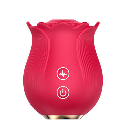 Stimulator cu 12 Frecvențe de Sucțiune, Roșu, Waterproof