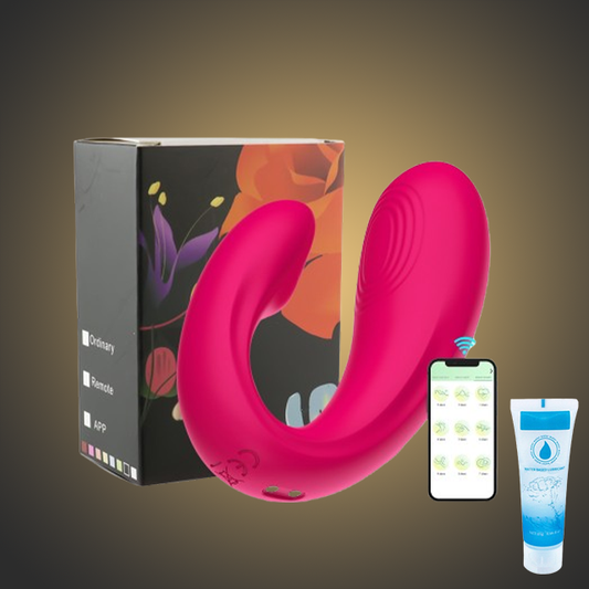 Vibrator cu Aplicație, Stimulare Intensă a Clitorisului și a Punctului G + Gel Lubrifiant 25ml