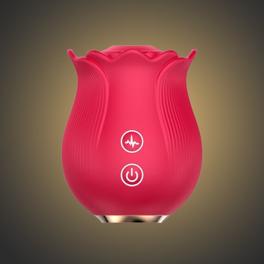 Stimulator cu 12 Frecvențe de Sucțiune, Roșu, Waterproof