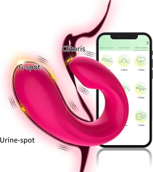 Vibrator cu Aplicație, Stimulare Intensă a Clitorisului și a Punctului G + Gel Lubrifiant 25ml