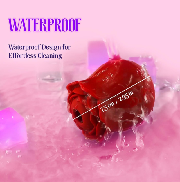 Stimulator cu 12 Frecvențe de Sucțiune, Roșu, Waterproof